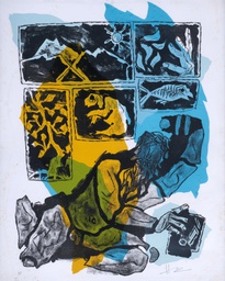 Self Portrait of M.F. Husain