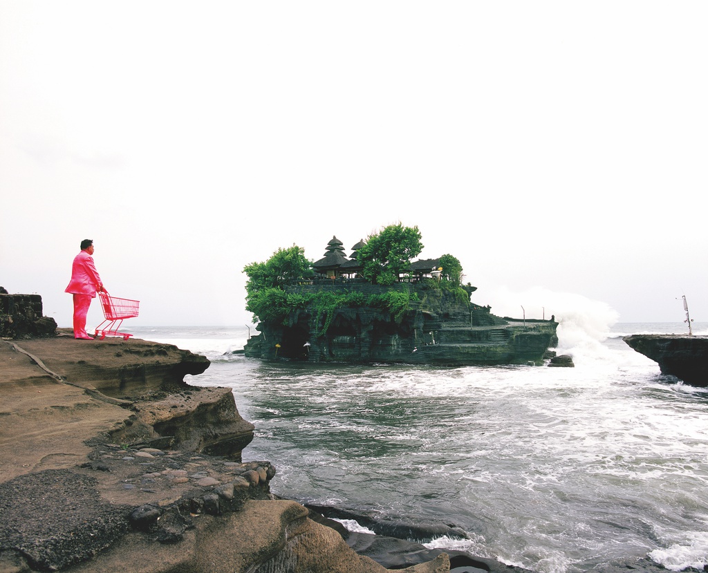 Pink Man in Paradise #5, (Pura Tanah Lot)