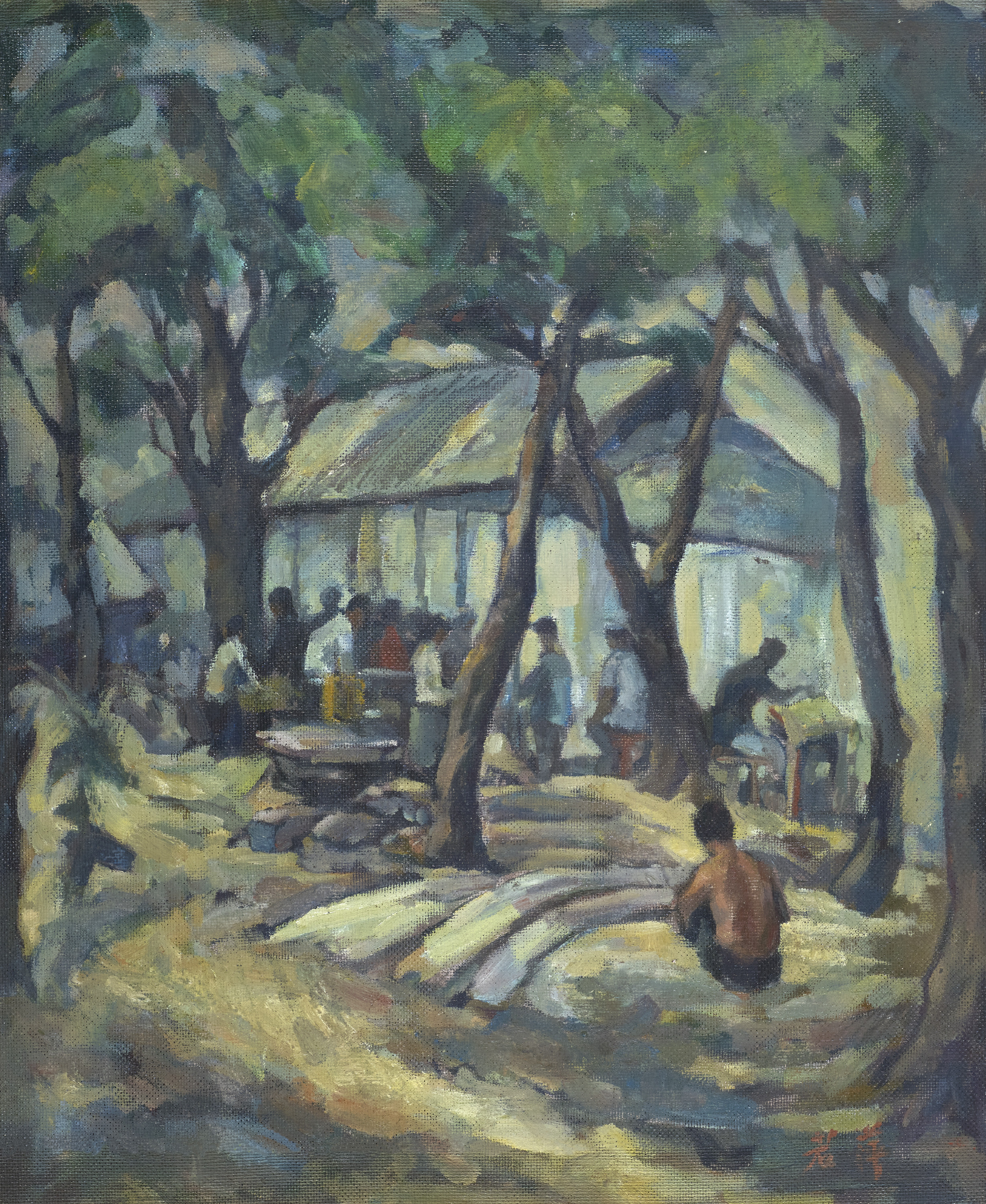 Foodstalls Under the Tree